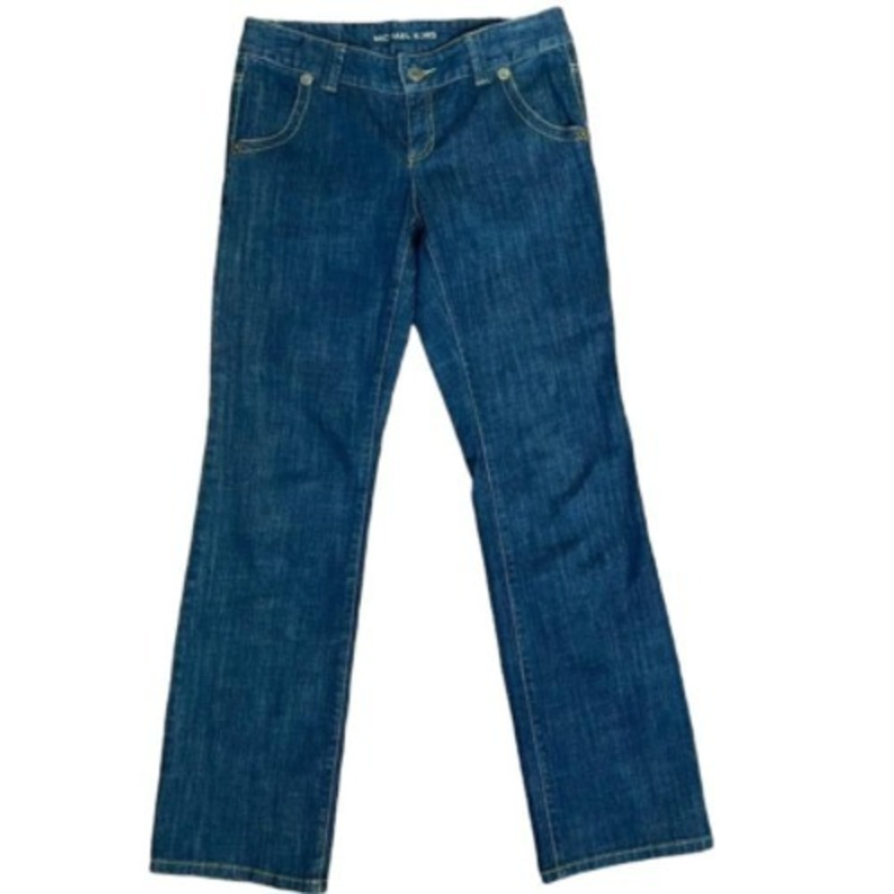 Michael Kors Jeans Womens 6 Dark Wash Bootcut Denim Blue‎ Mid Rise